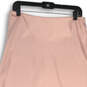 Womens Pink Flat Front Pull-On Midi A-Line Skirt Size Large image number 3