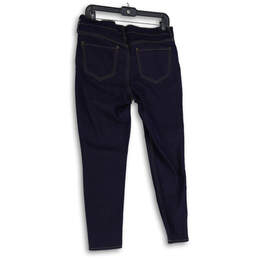 NWT Womens Blue Denim Dark Wash Super Skinny Leg Jeans Size 10R alternative image