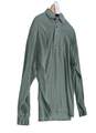 Mens Green Long Sleeve Collared Pullover Classic Polo Shirt Size M image number 3