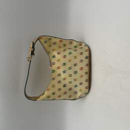 Dooney & Bourke Womens Multicolor Signature Print Zipper Bucket Bag Purse