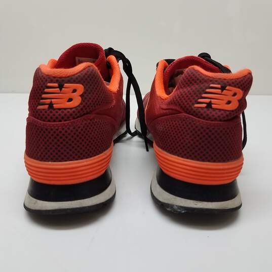 New Balance 574 ML574ALN Men's Casual Sneakers Red/Orange Size 11.5 image number 4