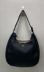 Lacoste Nylon Zip Top Shoulder Bag Black image number 1