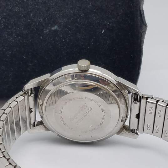 Vintage Le Gran Superautomatic Day-Date Stainless Steel Watch image number 5