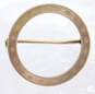 VNTG 10K Yellow Etched Open Circle Brooch 1.0g image number 1