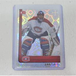 2001-02 Jose Theodore Pacific Heads Up Red /165 Montreal Canadiens