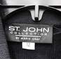 Women's St John Black Knit Button Up Jacket Size 12 image number 3