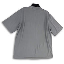 Mens Gray Short Sleeve Crew Neck Side Slit Pullover T-Shirt Size X-Large alternative image