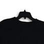 NWT Womens Black Crew Neck Short Sleeve Cropped T-Shirt Size Large image number 4