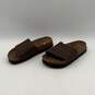Birkenstock Womens Brown Open Toe Flat Slip On Slide Sandals Size 6 image number 2