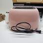 Toaster Pink 2 Slice Retro Stainless Steel REDMOND STO28 UNTESTED image number 3