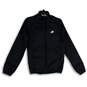 Mens Black Blue Long Sleeve Welt Pocket Full-Zip Activewear Jacket Size XS image number 3