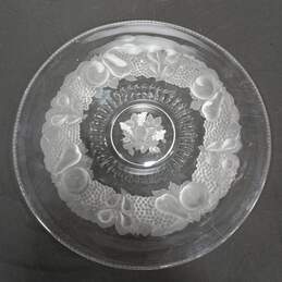 Vintage Large Glass Fruit Platter