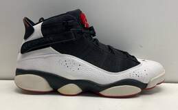 Jordan 6 Rings Black White Gym Red Athletic Shoes Men's Size 13