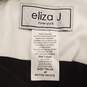Eliza J Women Black & White Sleeveless Maxi Dress Sz 4P NWT image number 5