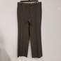Womens Gray Low Rise Flat Front Straight Leg Formal Dress Pants Size 8 image number 1