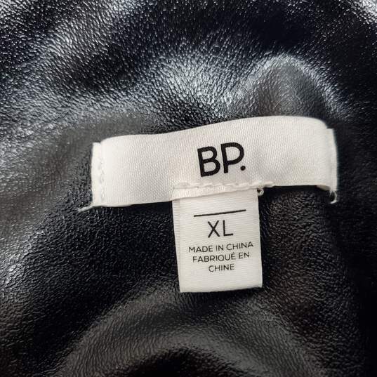 BP Black Faux Leather Pants Women's XL NWT image number 3