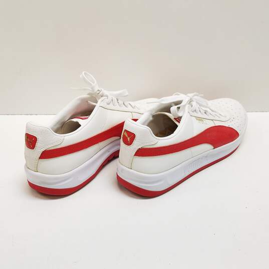 Puma Men's GV Special White/Red Sneakers Sz. 12 image number 4