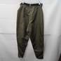 Prettylittlething Khaki Shell Belted Cigarette Trousers Size 6 image number 2