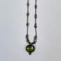 Designer Silpada 925 Sterling Silver Green Glass Daintree Pendant Necklace image number 2