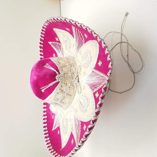Unbranded Pink Mariachi Sombrero image number 3