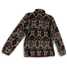 NWT Womens Multicolor Aztec Mock Neck Long Sleeve Pullover Sweater Size S alternative image
