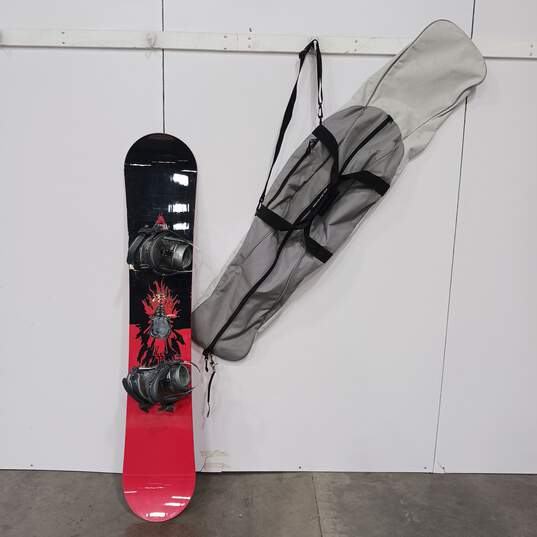 Morrow Truth 156cm Snowboard w/Bindings in Travel Bag image number 5