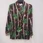 Dee Ocleppo Womens Multicolor Long Sleeve Collared Pajama Set Size Small image number 1
