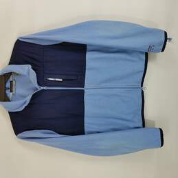 Oleg Cassini Sport Women Blue Fleece Jacket M