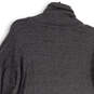 Womens Gray Long Sleeve Cowl Neck Tight Knit Pullover Sweater Size Large image number 4