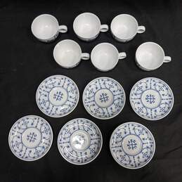 Schonwld Germany Made Set Of 6 Tea And Saucer Dishes W/box alternative image