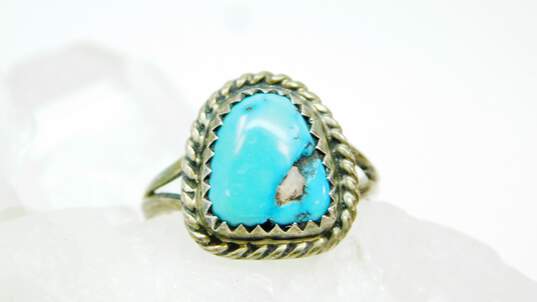 (G) 925 Silver Star Jewelry Albuquerque Turquoise Ring 2.8g image number 1