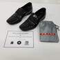 Prada Black Leather Dress Loafers Men's Size 8.5 image number 1