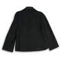 NWT Womens Black Notch Lapel Single Breasted Two Button Blazer Size 10 image number 2
