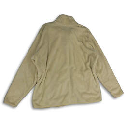 NWT Womens Off White Sherpa Long Sleeve Full-Zip Fleece Jacket Size 3X alternative image