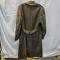 Unbranded Long Green Trench Overcoat Size 38XL image number 2