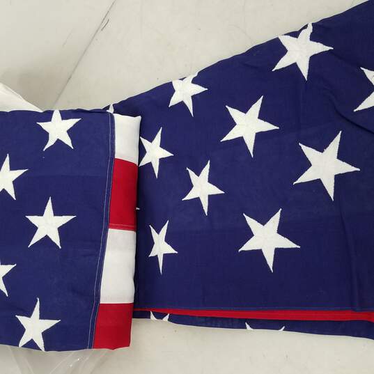 Pair Vintage Sewn Fifty Star American Flags image number 3