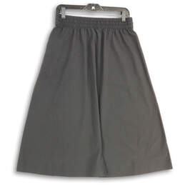 Womens Black Elastic Waist Slash Pocket Drawstring Palazzo Pants Size 8 alternative image