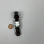 Designer Fossil F2 ES-9516 Leather Strap White Dial Analog Wristwatch image number 4