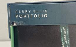 Perry Ellis Portfolio BLACK Sheridan CC Leather Passcase w Removable ID Wallet alternative image