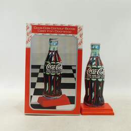 1997 Enesco Coca Cola Bottle Cast Iron Doorstop IOB