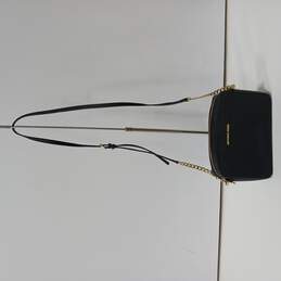 Women's Black Leather Chain Strap Shoulder Bag