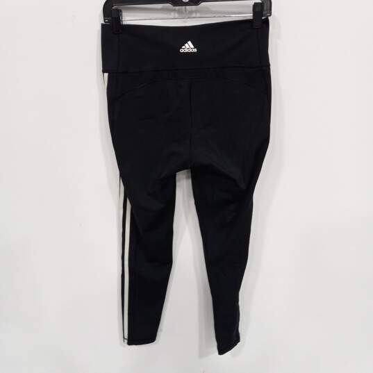 Adidas Women's Black Slim Ankle Activewear Pants Size L image number 2