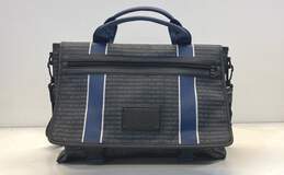 Armani Exchange Multi Stripe Logo Print Shoulder Briefcase Messenger Bag
