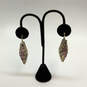 Designer Kendra Scott Gold-Tone reen Purple Abalone Stone Drop Earrings image number 1