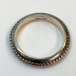 Designer Pandora 925 ALE Sterling Silver Round Shape Beaded Band Ring alternative image