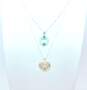 Irish 925 Cubic Zirconia Tree Heart & Fluorite & Marcasite Pendant Necklaces Claddagh Ring & Celtic Knot Tara Brooch 19.7g image number 2