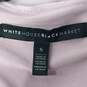 White House Black Market Women's Lavender Tiered Closed V-Neck Blouse Top Size S image number 3