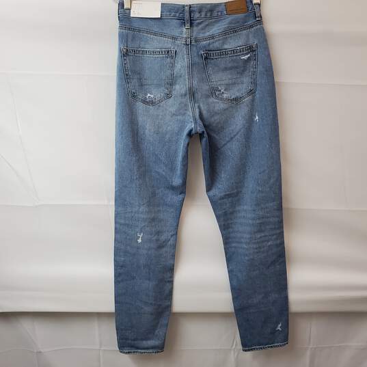 American Eagle Distressed Mom Jean 4 Long High Rise 27W NWT image number 2