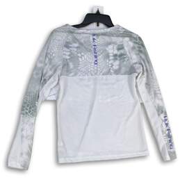 NWT Huk Womens White Gray Kryptek Yeti Performance Fishing T-Shirt Size M alternative image