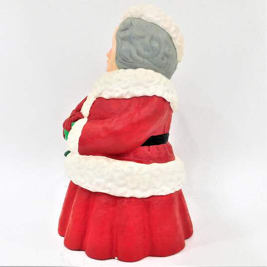 Vintage Ceramic Plaster Mrs. Claus Christmas Decoration Holiday Home Decor image number 3